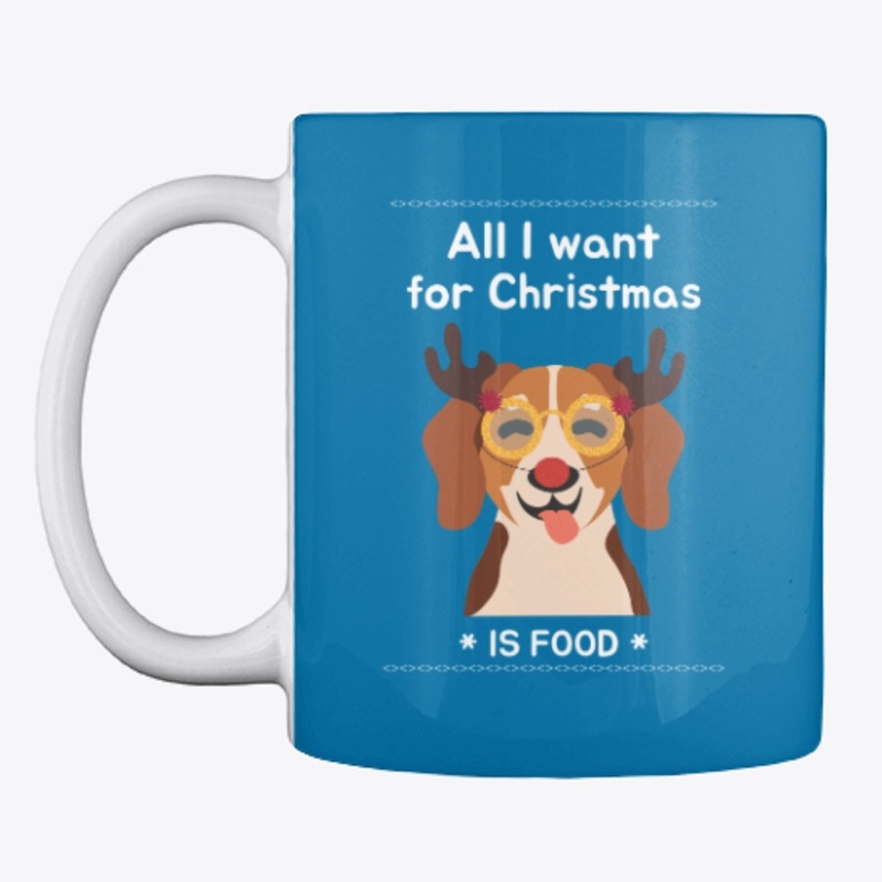 Christmas coffee mug cute dog