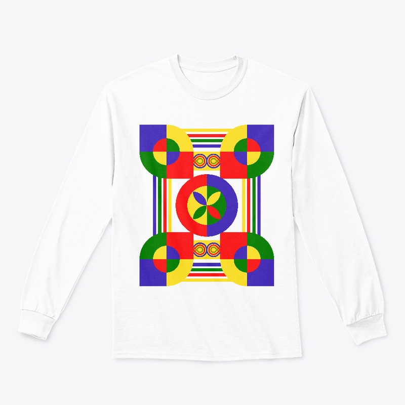 Tribal Geometric design primary color