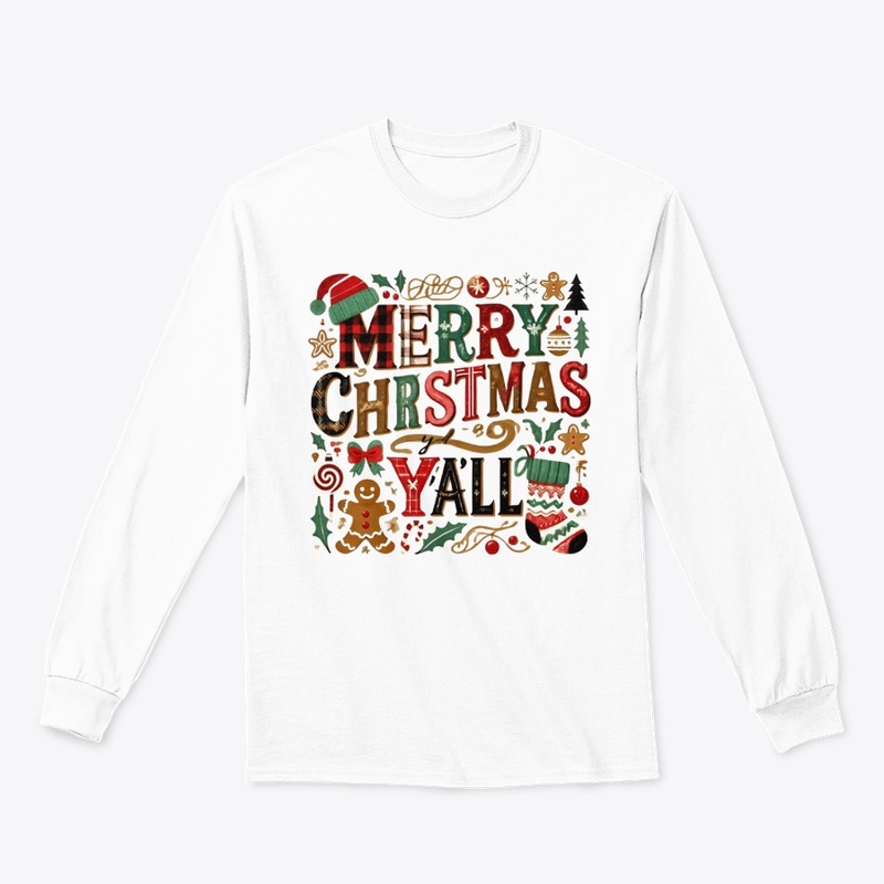 "Merry Christmas Y'all Festive"