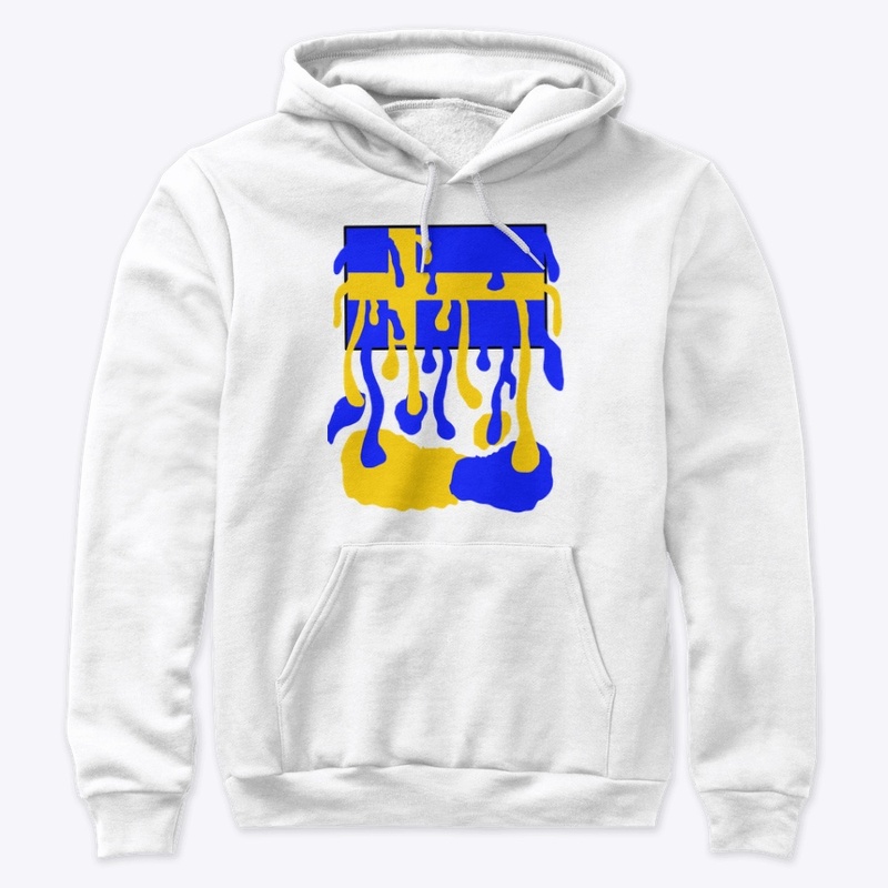 Sweden flag liquid.