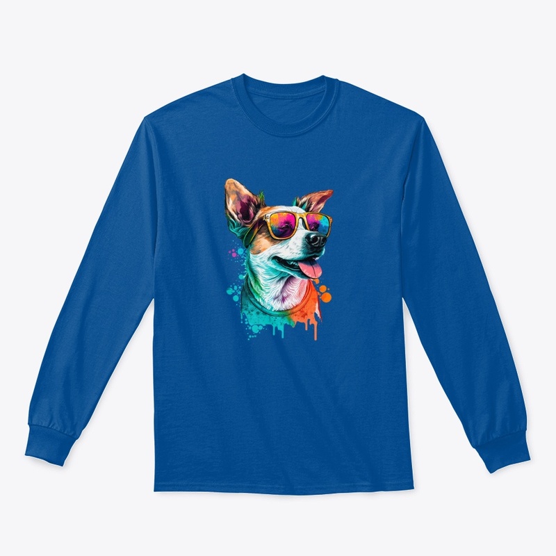 Happy Dog Wearing Glasses 1