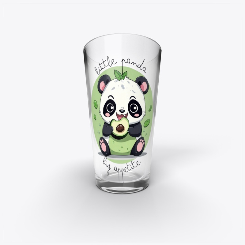 Adorable Baby Panda Eating Avocado