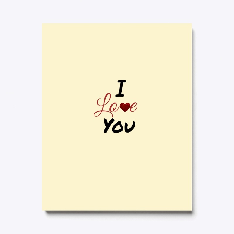 I Love you design 