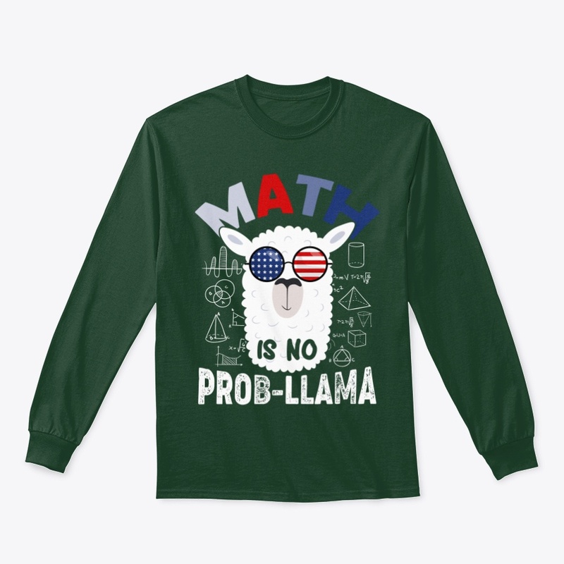 Math Is No ProbLlama T-shirt