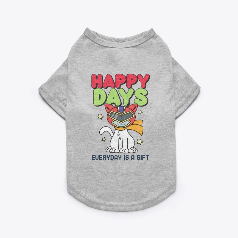 Happy Days, Cool Graphics, Pet Shirt