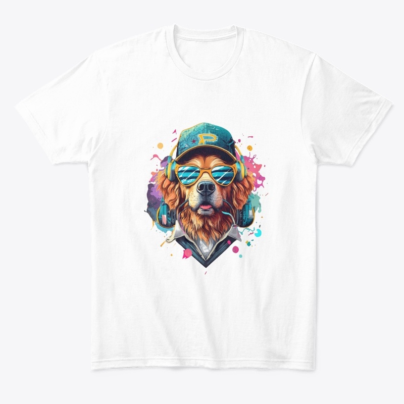 Paws and Play: Groovy Dog DJ Tee 🐾🎧