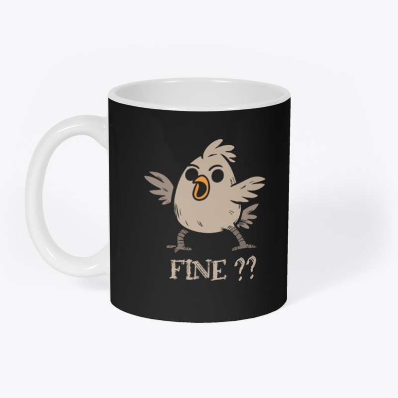 Flustered Chick Fine Meme