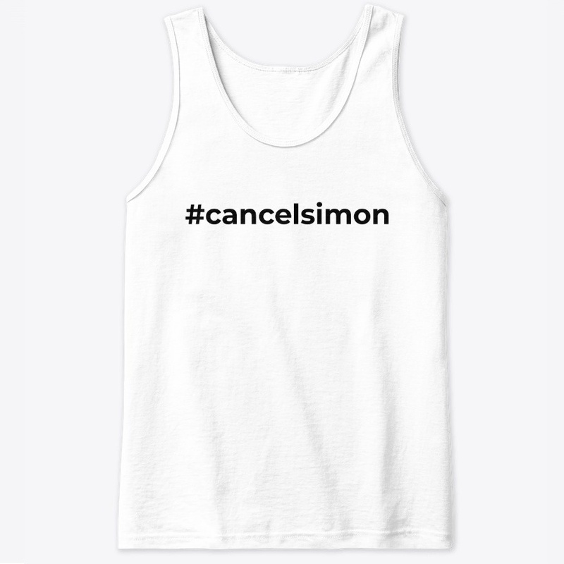 #cancelsimon - black on white