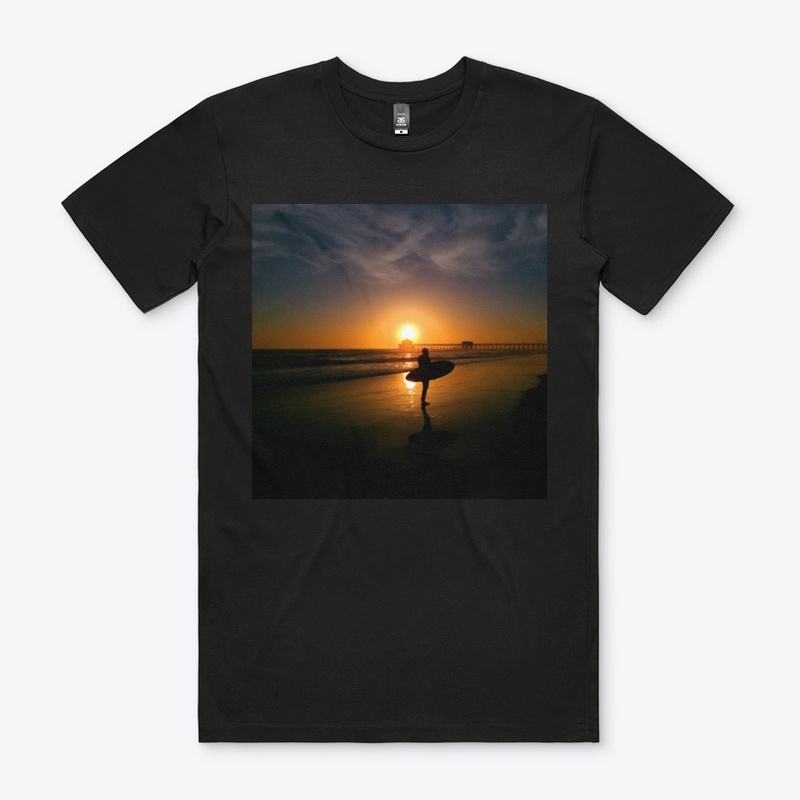 Huntington Beach Pier and Surfer