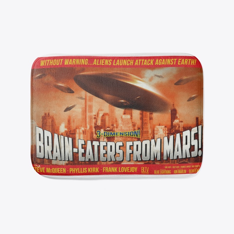 Brain-Eaters from Mars Retro Poster