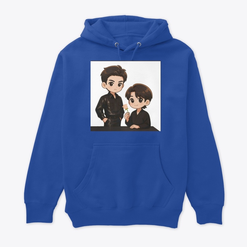 BJYX Chibi Duo | Black Outfit & Rose
