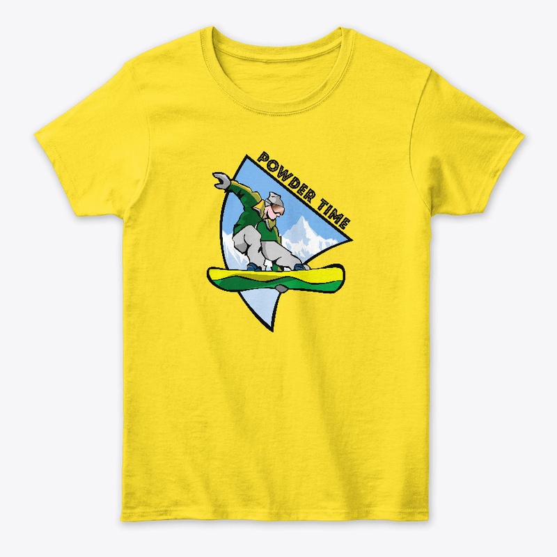 Bold Illustrated Powder Time Design