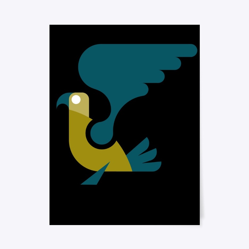 Bird design mid century style