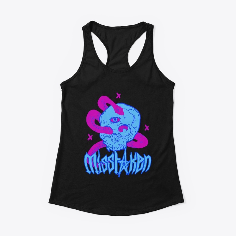 Misstaken Blue/Pink Snake &amp; Skull 