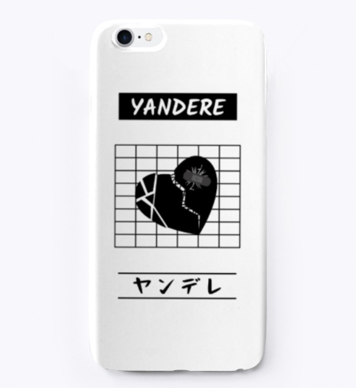 Yandere heart with Katakana (black)