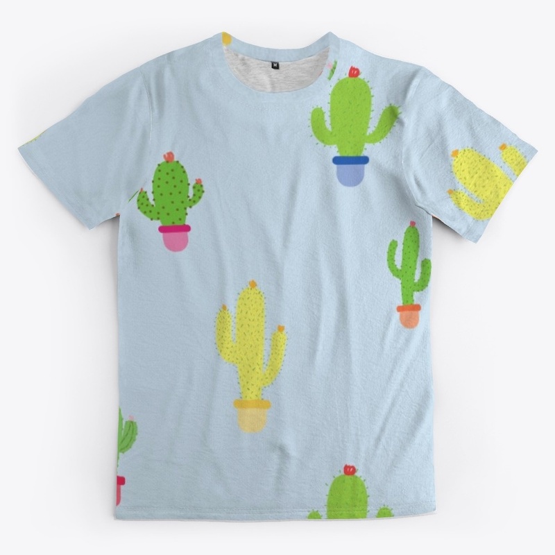 Cactus seamless pattern design