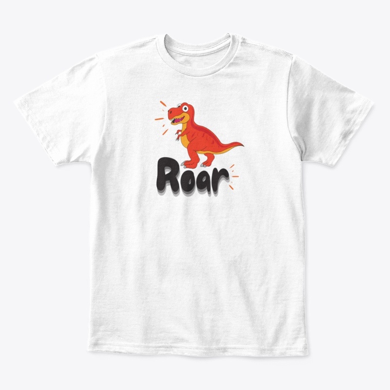 CUTE T-REX ROAR GRAPHIC TEE