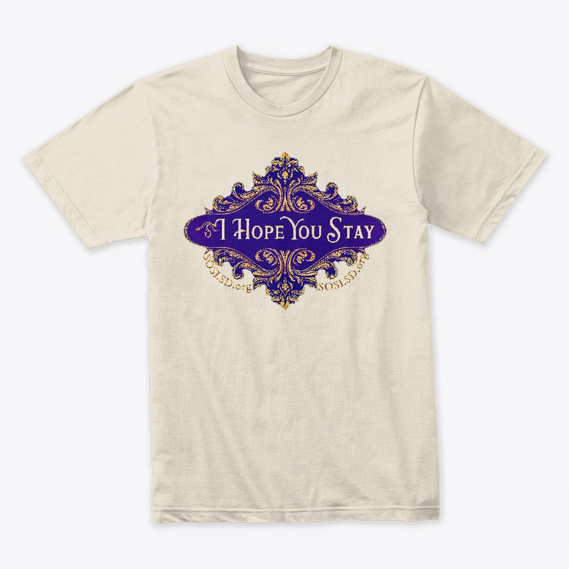 Hope You Stay tee in royal