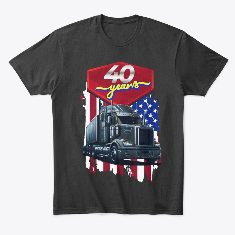 40 Years Anniversary T-shirt Design
