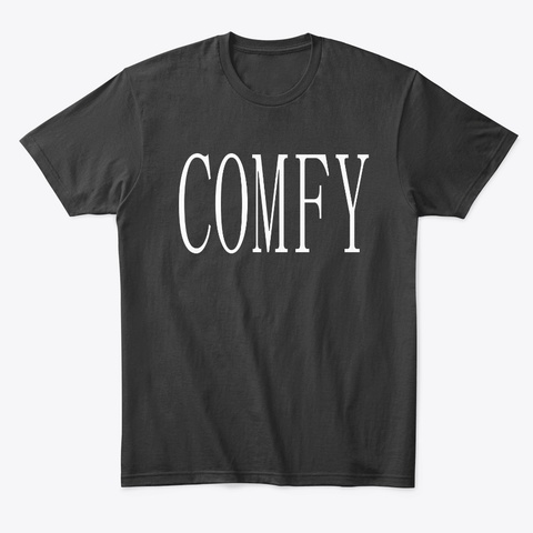 Comfy Comfort Tee Black T-Shirt Front