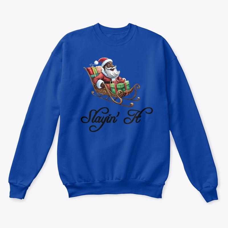 Slayin' It Black Santa Design 1