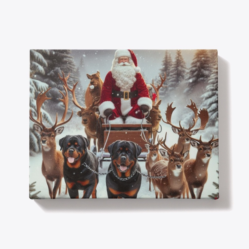 Rottweilers and Santa