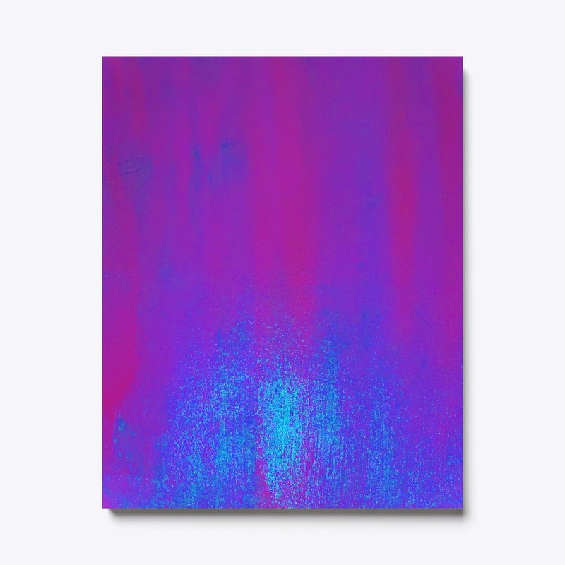 Electric Blue on Purple