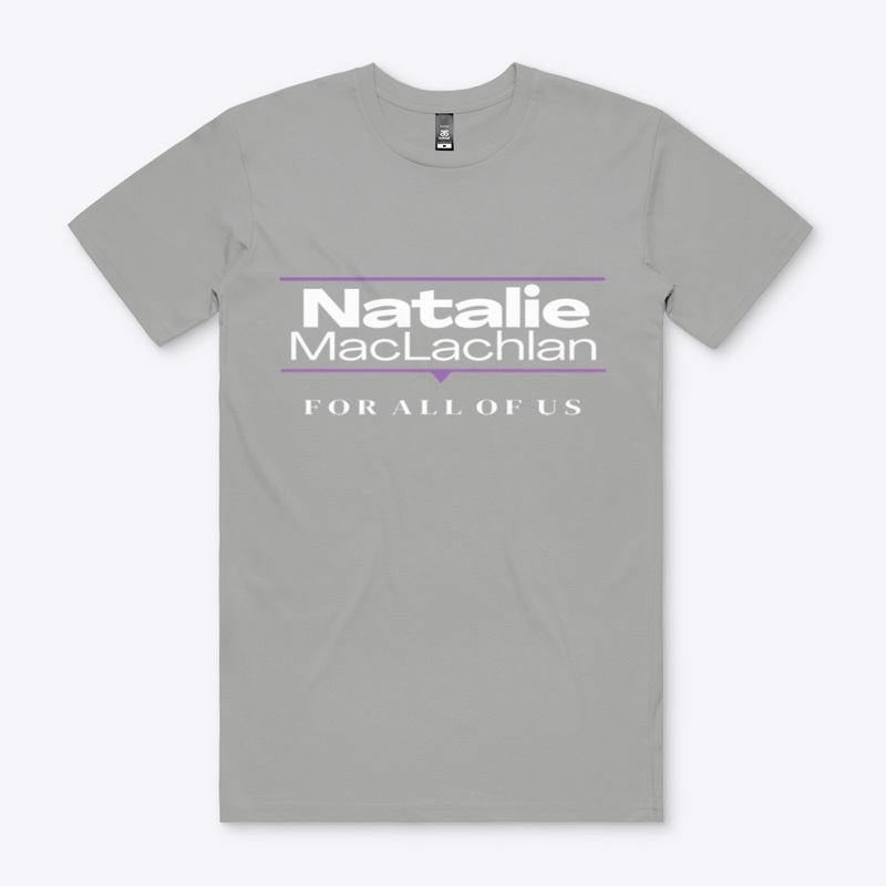 Natalie 4 All of Us: Purple White Logo