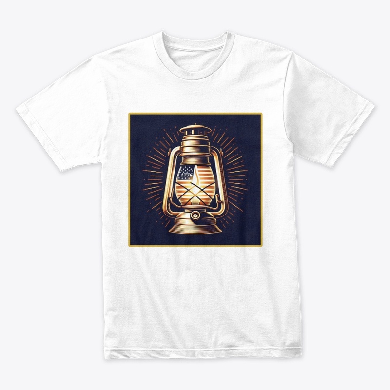 Lantern Flag 1776 July 4th Tee