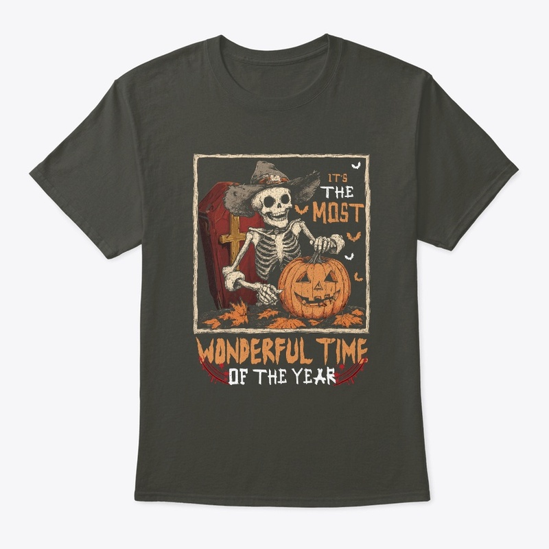 Skeleton Pumpkin Halloween Fun Tee