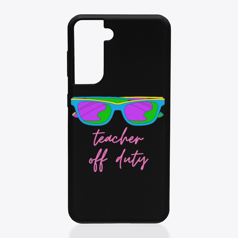 Teacher off duty cool t-shirt design