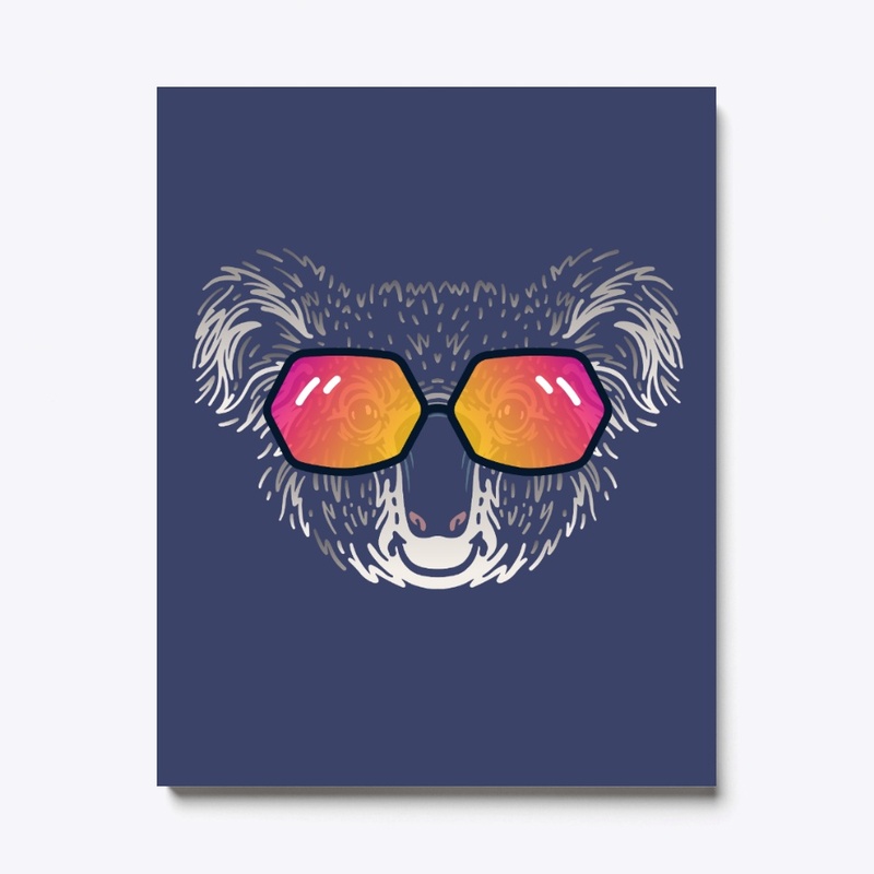 Cute Koala in Sunglasses (Colored+sg02)
