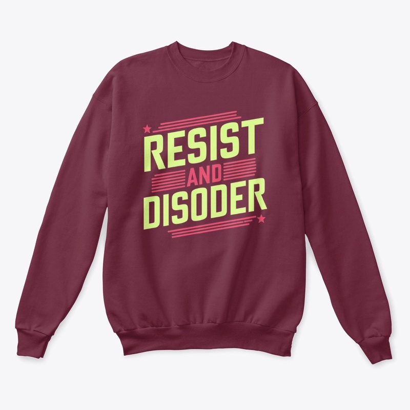 "Resist and Disorder Neon Graphic Tee"