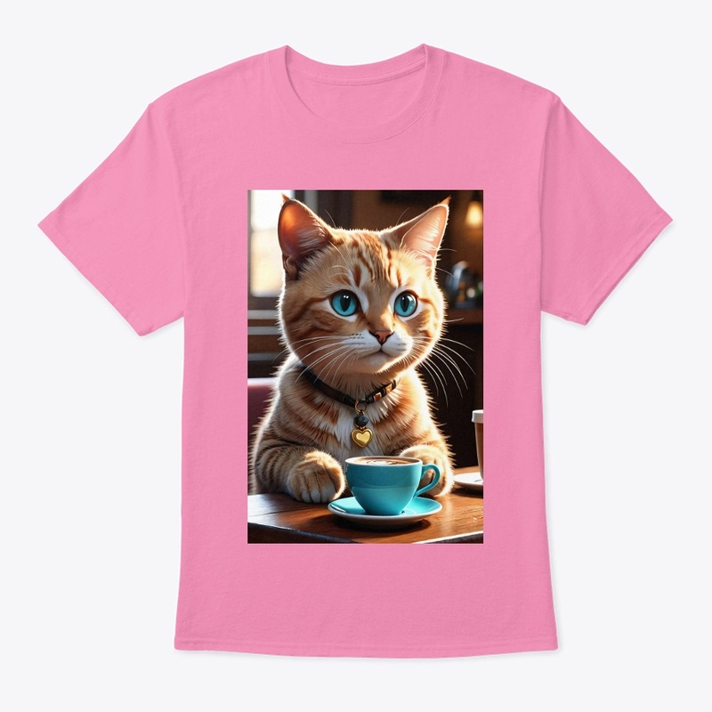 Cat with coffee