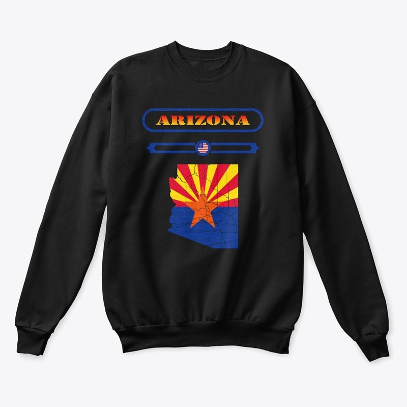 ARIZONA MAP, ARIZONA, USA. SAMER BRASIL
