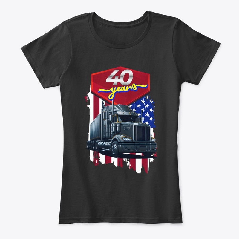 40 Years Anniversary T-shirt Design