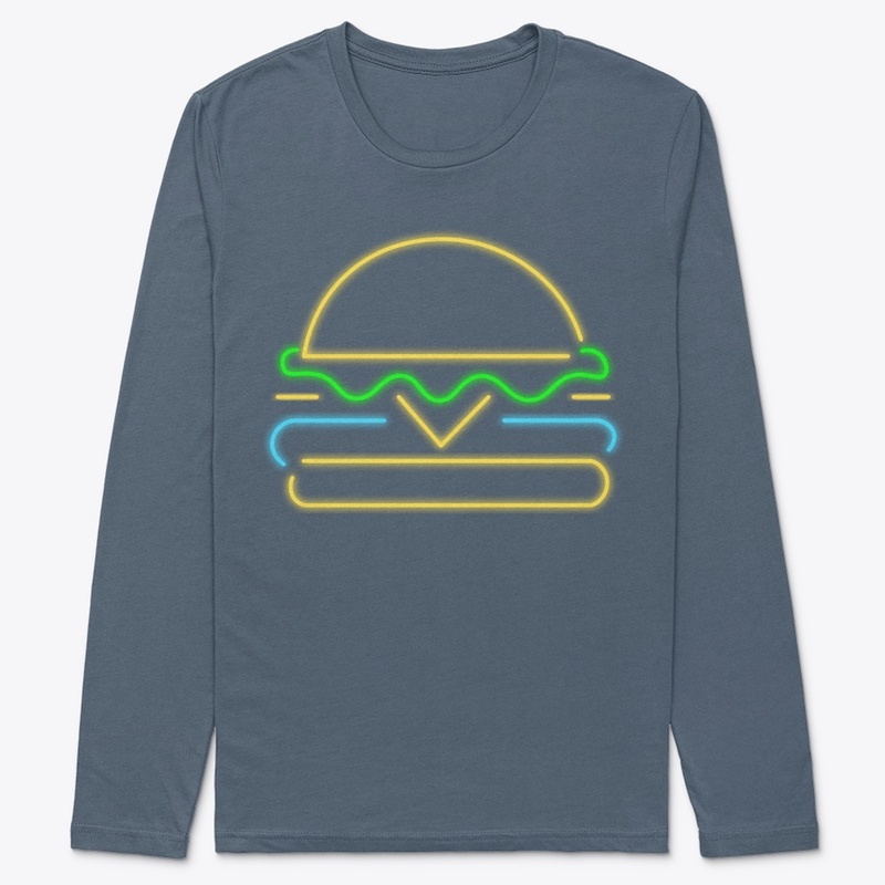 WCR Foodie Neon Burger Illustration