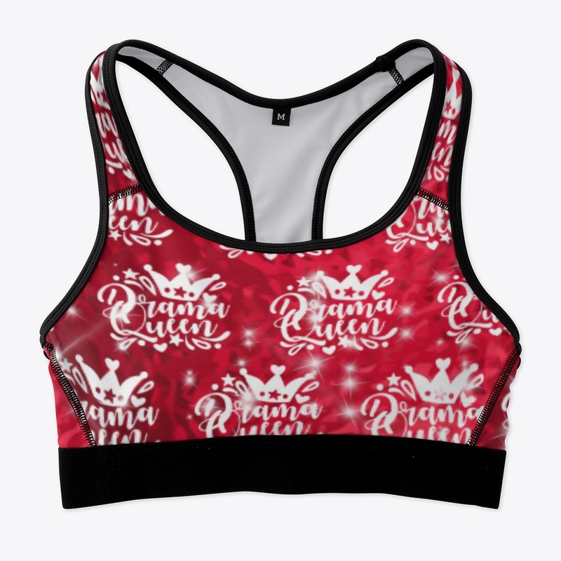 Red and White Drama Queen Design 
