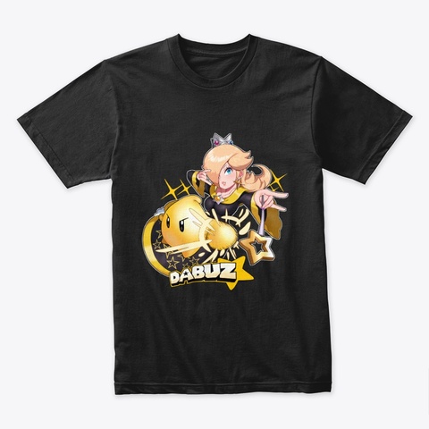 Dabuz's Cosmic Queen Black T-Shirt Front
