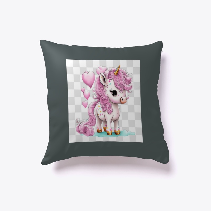 The horses Baby picture pillow.