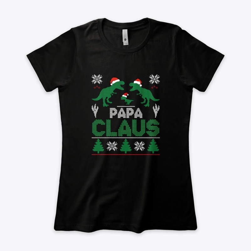 Mens Funny Papa Claus Christmas T-Shirt 