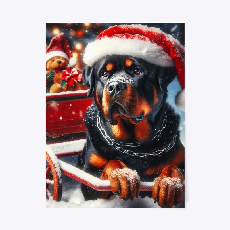 Rottweiler Santa