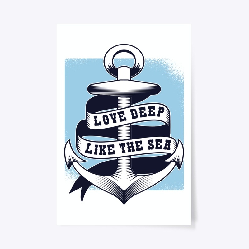 Love Deep Like The Sea Valentines Gift