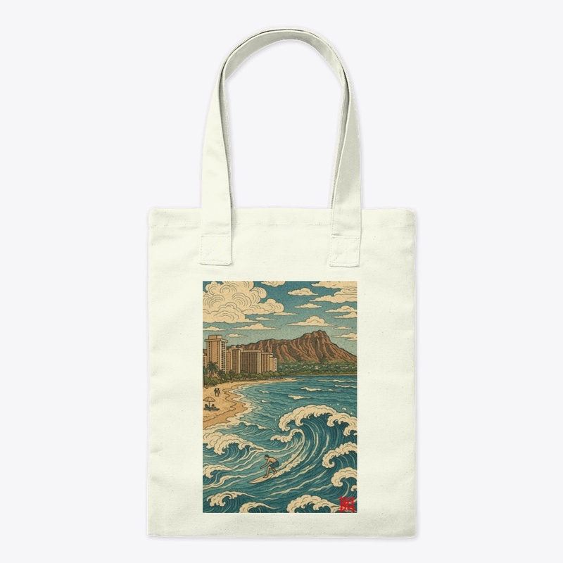 Hawaiian Great Wave - Hokusai Style