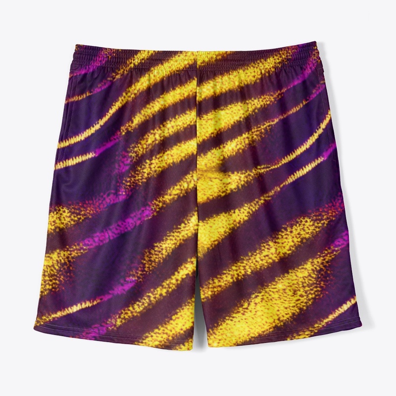 Purple and Gold Tiger Stripes Design 