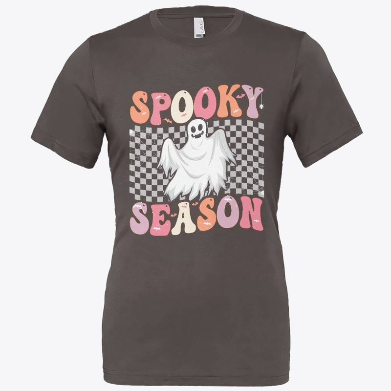 Spooky Season Cute Ghost Bats Tee