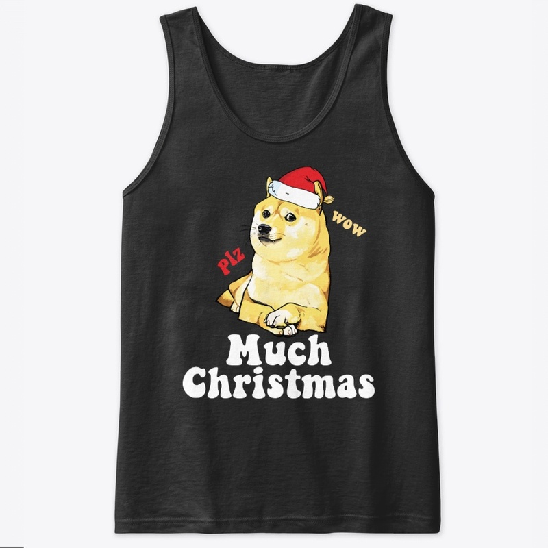 Much Christmas - Doge Meme Slim Fit 