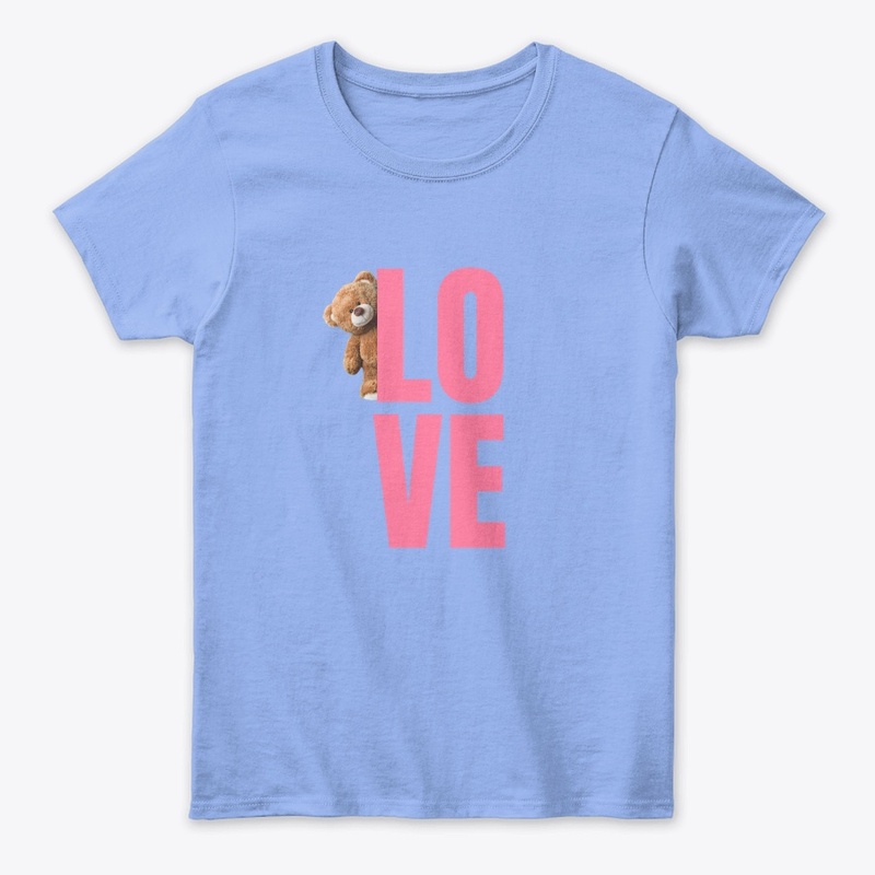 Love with cute bear T-shirt