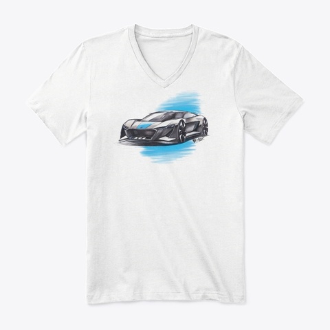 A Nice Shade Of Blue White Camiseta Front