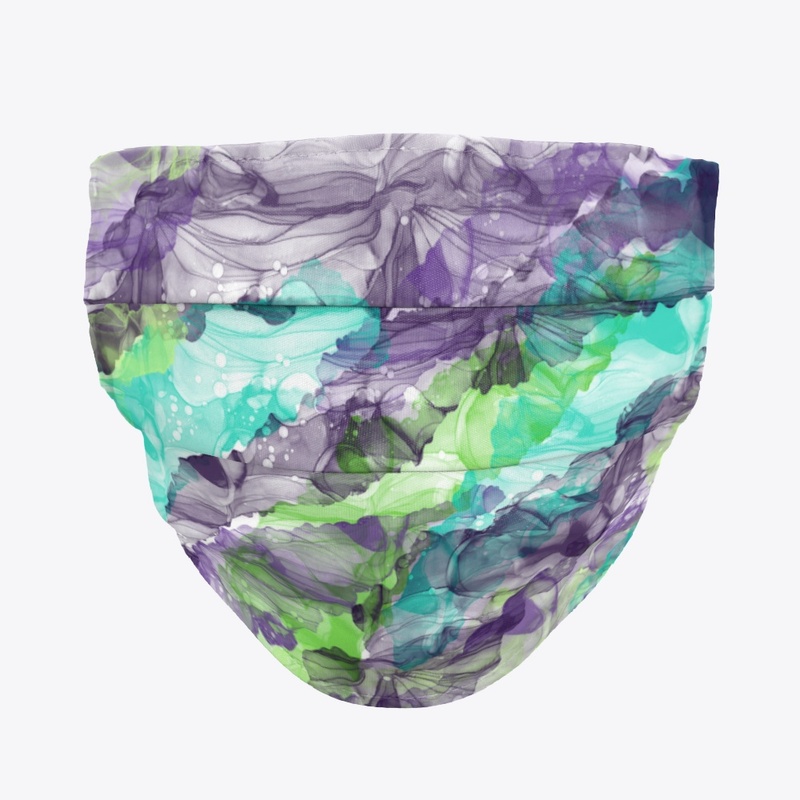 PURPLE / TEAL MOSS SPLASH